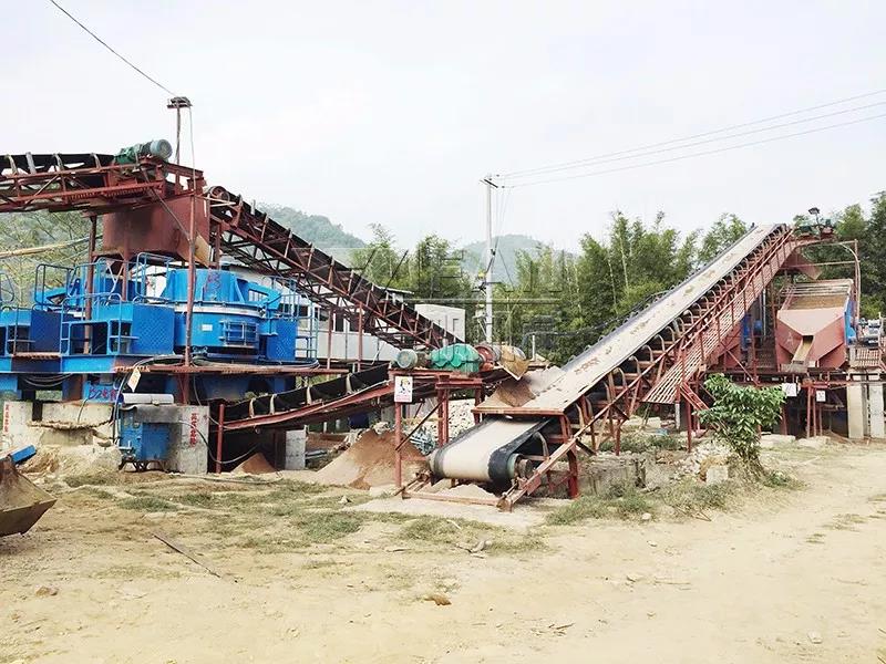 Pebble sand production line